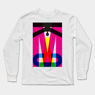 CMYK Ink Drop Typography Long Sleeve T-Shirt